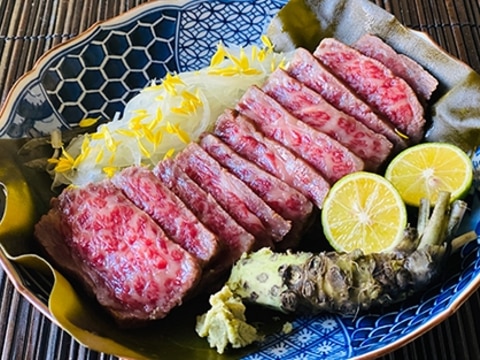 昆布〆宮崎牛のたたき